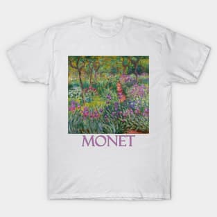 The Iris Garden at Giverny by Claude Monet T-Shirt